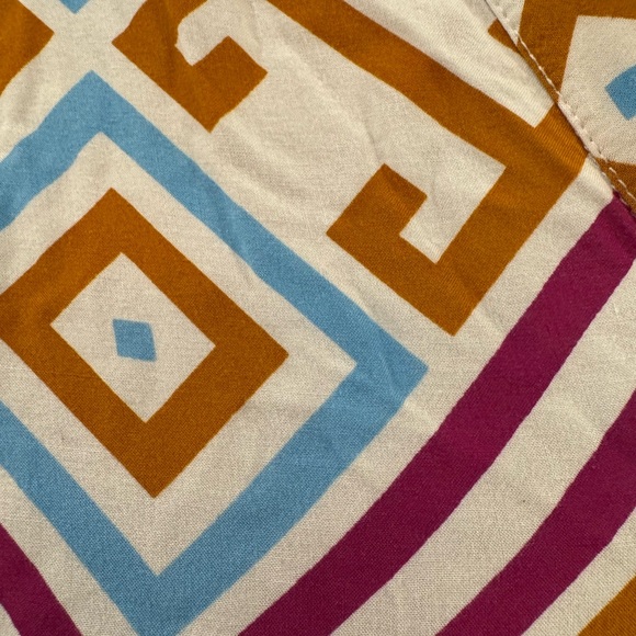 Geometric Patterned Casual Dress - Multicolor - Picture 3 of 4